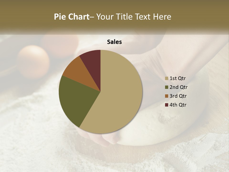 A Person Kneading Dough On Top Of A Wooden Table PowerPoint Template