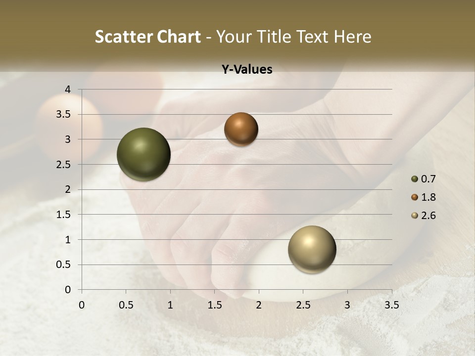 A Person Kneading Dough On Top Of A Wooden Table PowerPoint Template