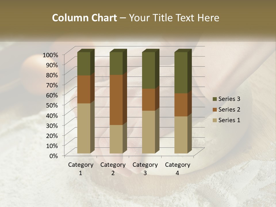 A Person Kneading Dough On Top Of A Wooden Table PowerPoint Template