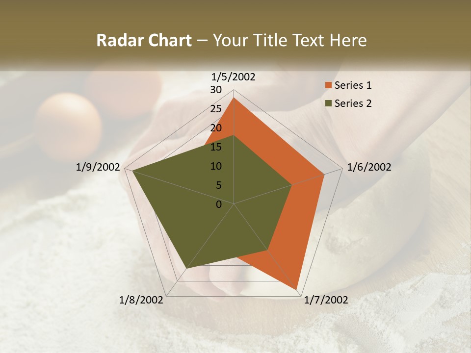 A Person Kneading Dough On Top Of A Wooden Table PowerPoint Template