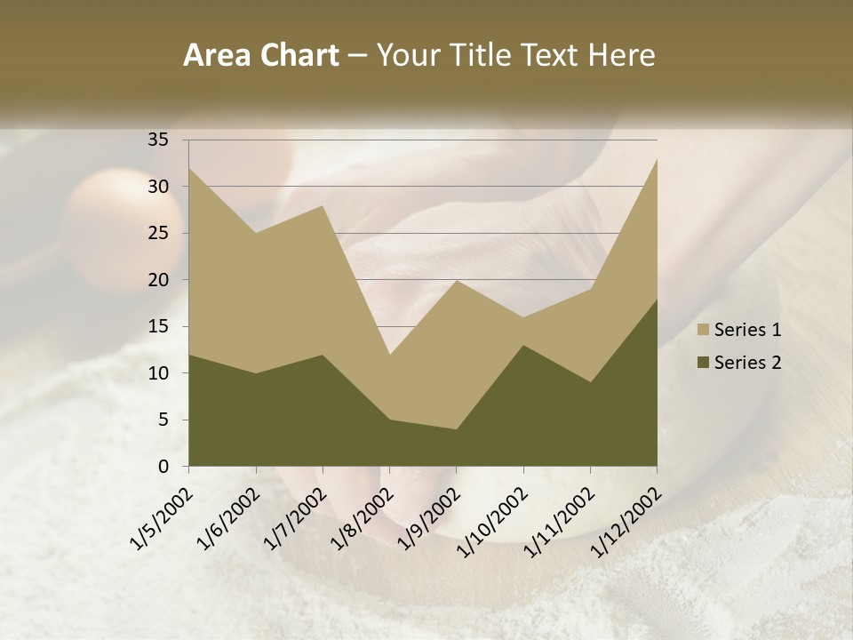 A Person Kneading Dough On Top Of A Wooden Table PowerPoint Template