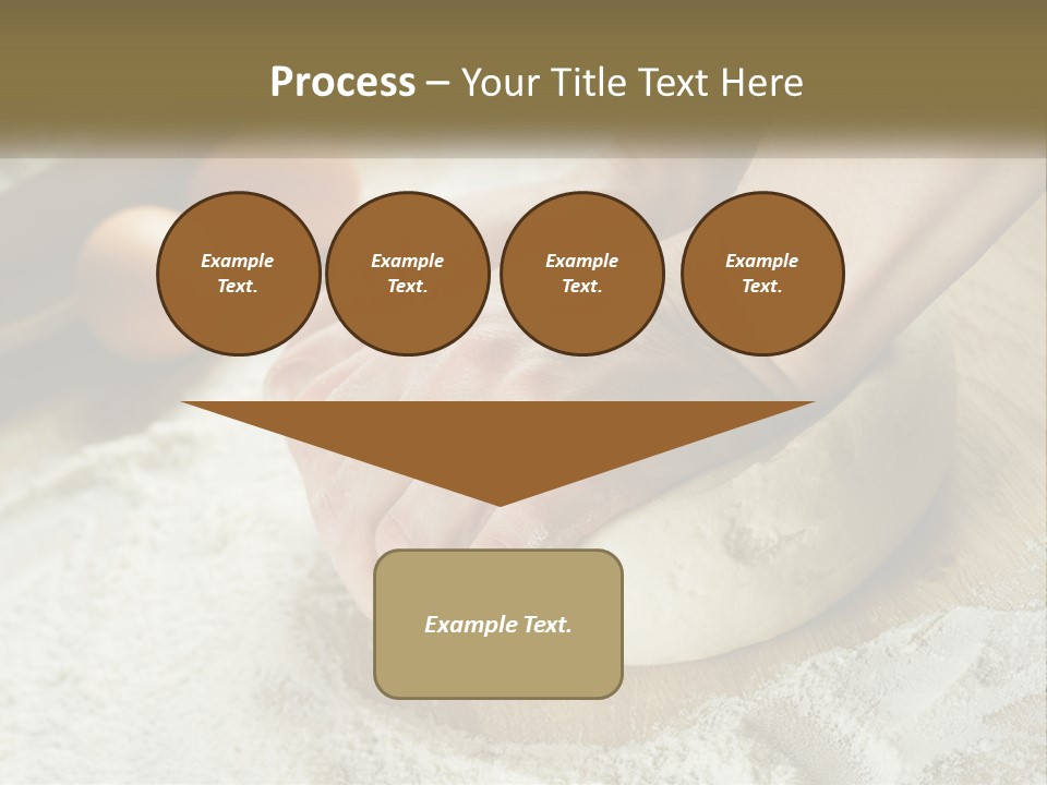 A Person Kneading Dough On Top Of A Wooden Table PowerPoint Template