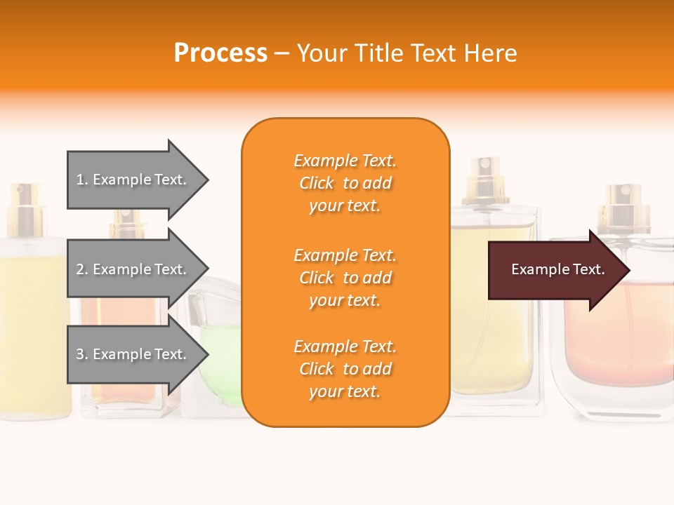 A Group Of Perfume Bottles With A White Background PowerPoint Template