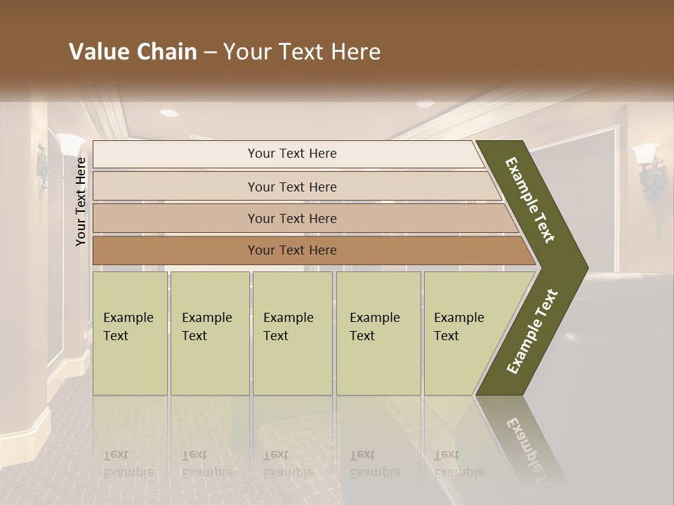 A Home Theater With Two Recliners And A Projector Screen PowerPoint Template