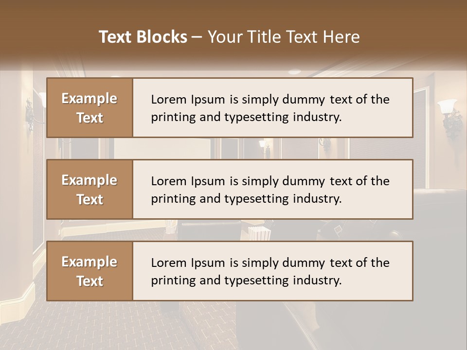 A Home Theater With Two Recliners And A Projector Screen PowerPoint Template