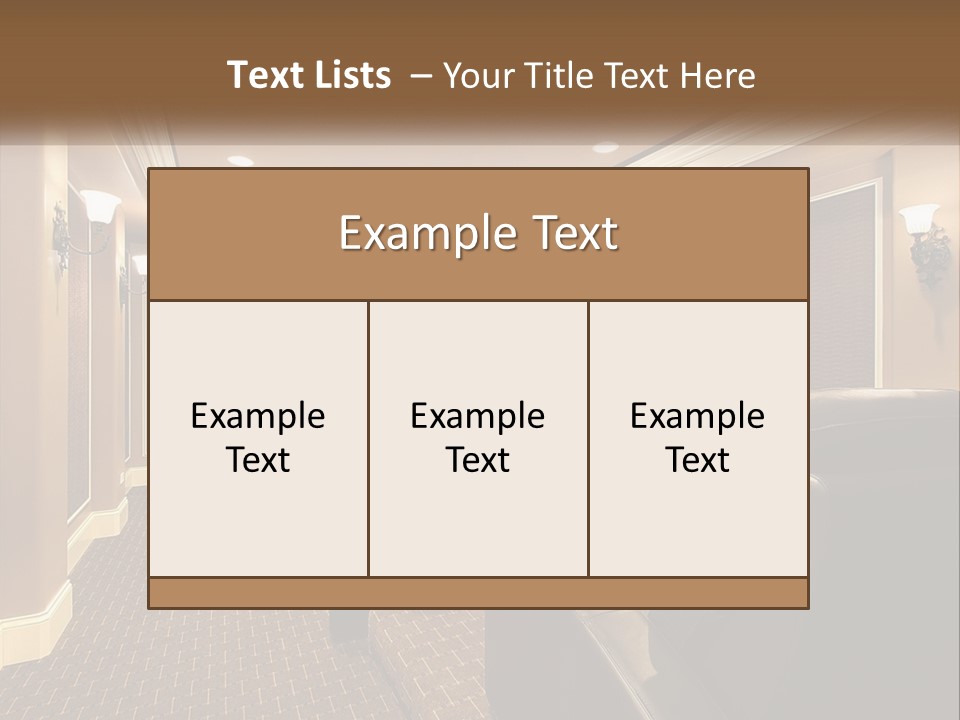 A Home Theater With Two Recliners And A Projector Screen PowerPoint Template
