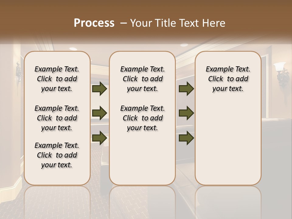 A Home Theater With Two Recliners And A Projector Screen PowerPoint Template
