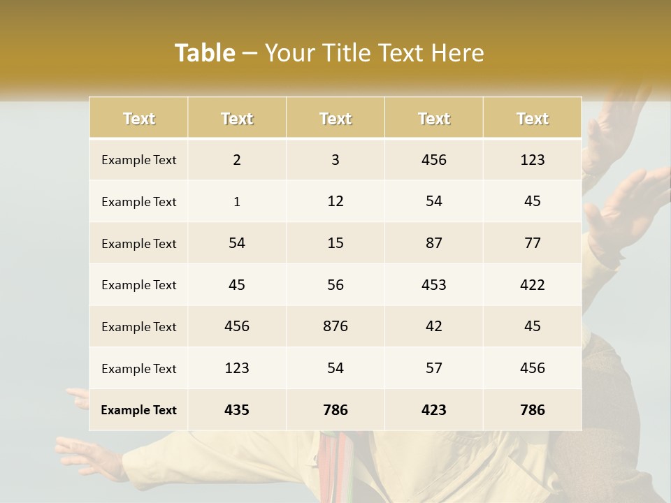 A Man And Woman Are Holding Each Other In The Air PowerPoint Template