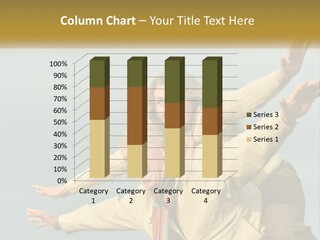 A Man And Woman Are Holding Each Other In The Air PowerPoint Template