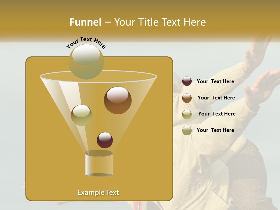 A Man And Woman Are Holding Each Other In The Air PowerPoint Template