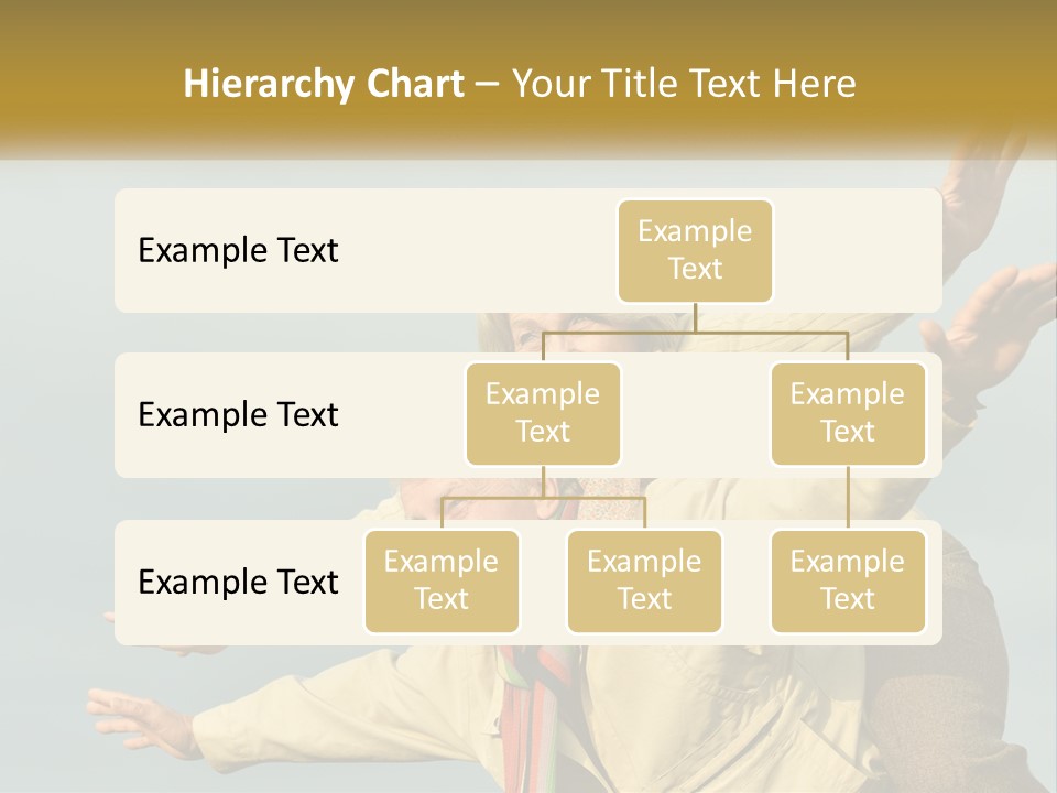 A Man And Woman Are Holding Each Other In The Air PowerPoint Template