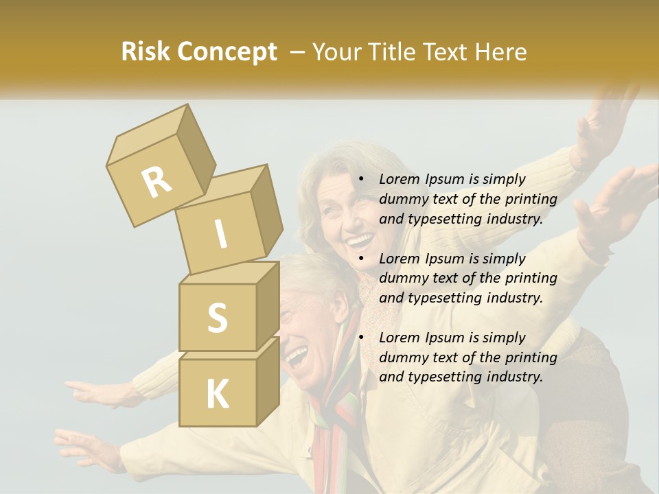 A Man And Woman Are Holding Each Other In The Air PowerPoint Template