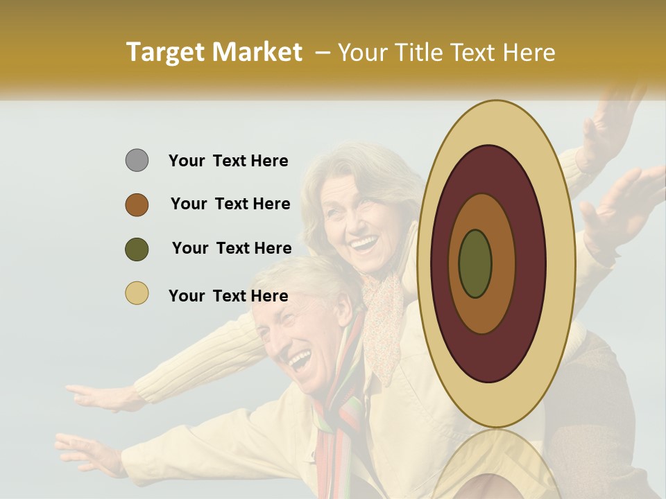 A Man And Woman Are Holding Each Other In The Air PowerPoint Template