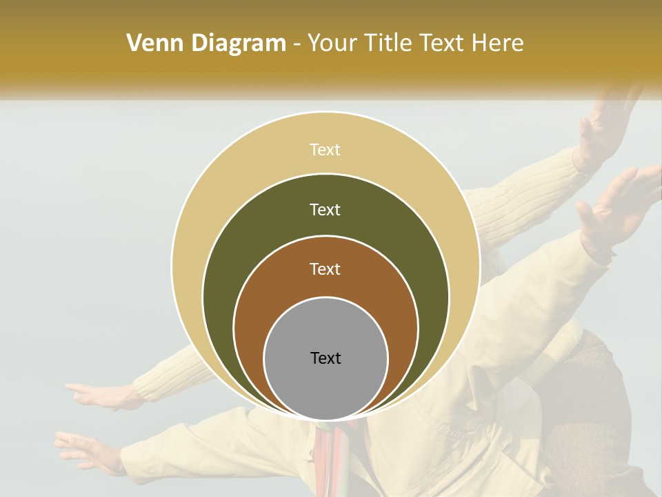 A Man And Woman Are Holding Each Other In The Air PowerPoint Template