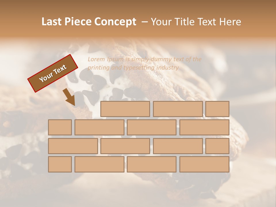 A Close Up Of A Cookie With Chocolate Chips On It PowerPoint Template