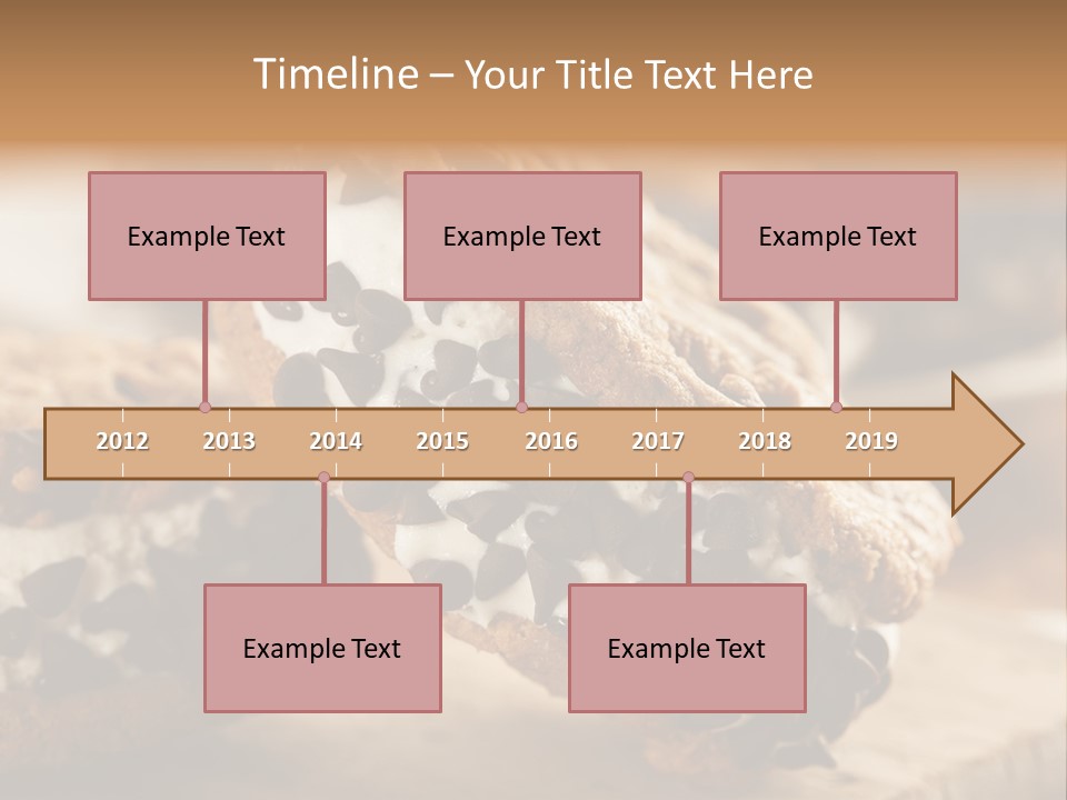 A Close Up Of A Cookie With Chocolate Chips On It PowerPoint Template