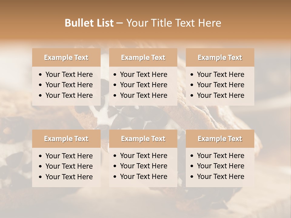A Close Up Of A Cookie With Chocolate Chips On It PowerPoint Template