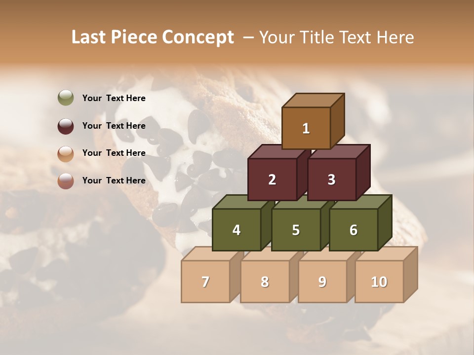 A Close Up Of A Cookie With Chocolate Chips On It PowerPoint Template