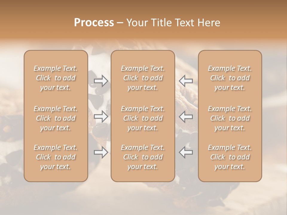 A Close Up Of A Cookie With Chocolate Chips On It PowerPoint Template