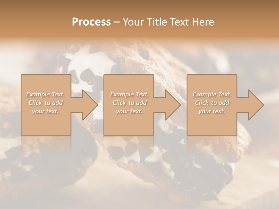 A Close Up Of A Cookie With Chocolate Chips On It PowerPoint Template