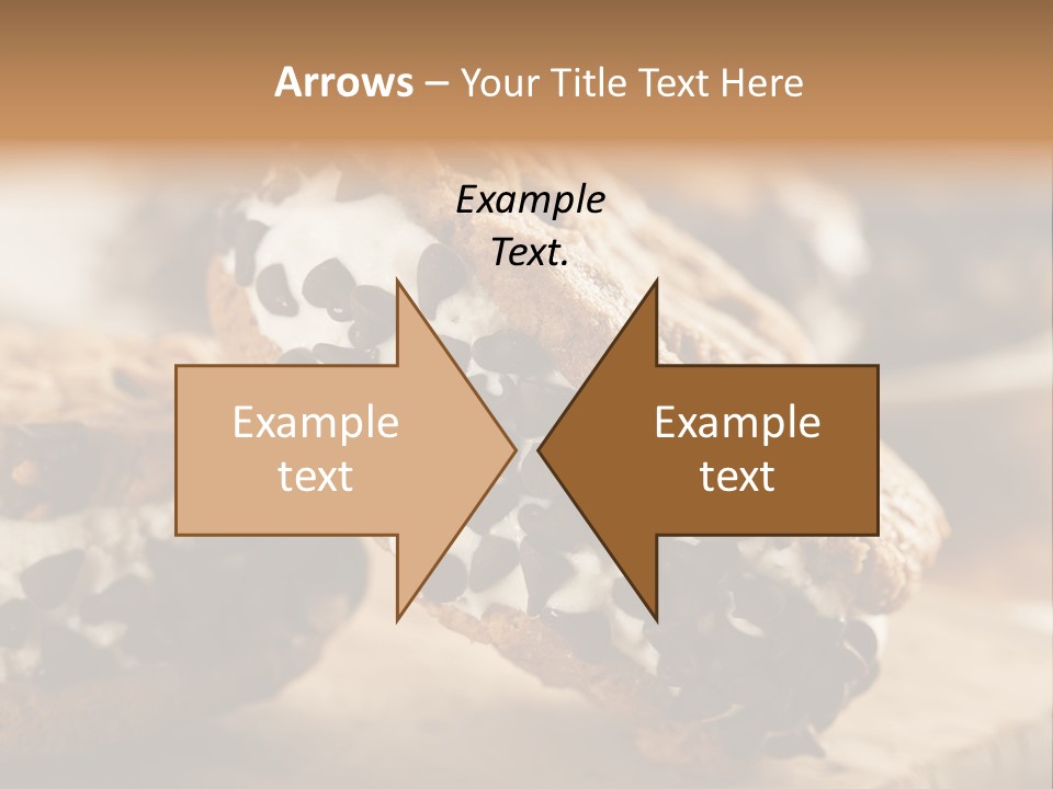 A Close Up Of A Cookie With Chocolate Chips On It PowerPoint Template