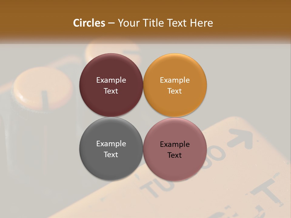A Close Up Of A Yellow And Black Control Panel PowerPoint Template