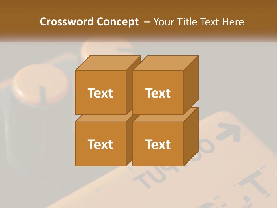 A Close Up Of A Yellow And Black Control Panel PowerPoint Template