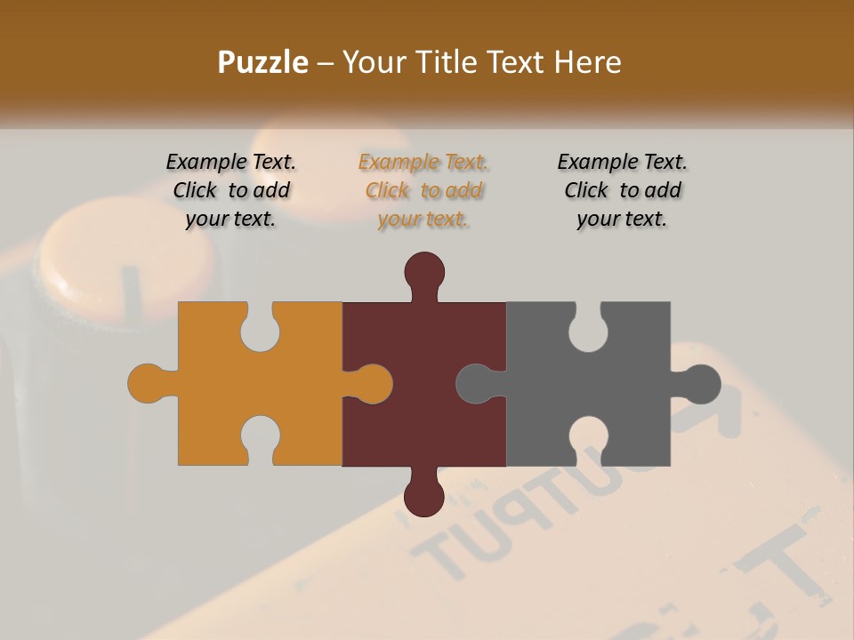 A Close Up Of A Yellow And Black Control Panel PowerPoint Template