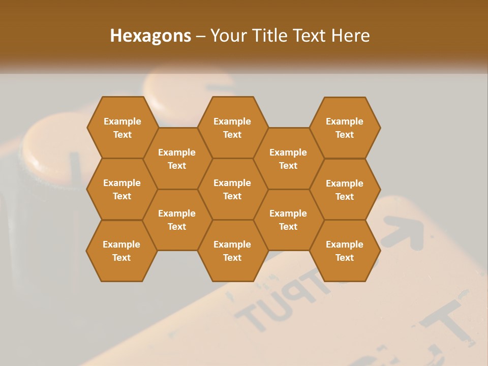 A Close Up Of A Yellow And Black Control Panel PowerPoint Template