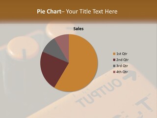 A Close Up Of A Yellow And Black Control Panel PowerPoint Template