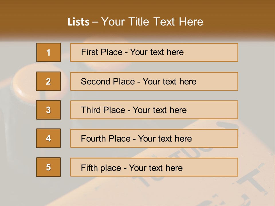 A Close Up Of A Yellow And Black Control Panel PowerPoint Template