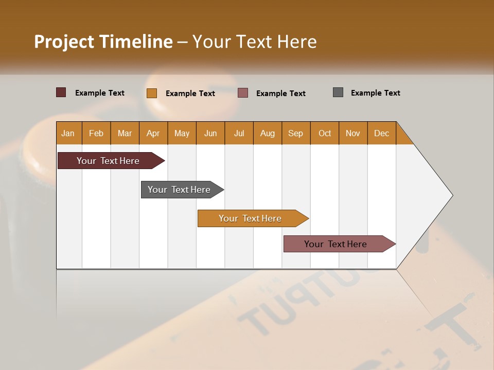 A Close Up Of A Yellow And Black Control Panel PowerPoint Template