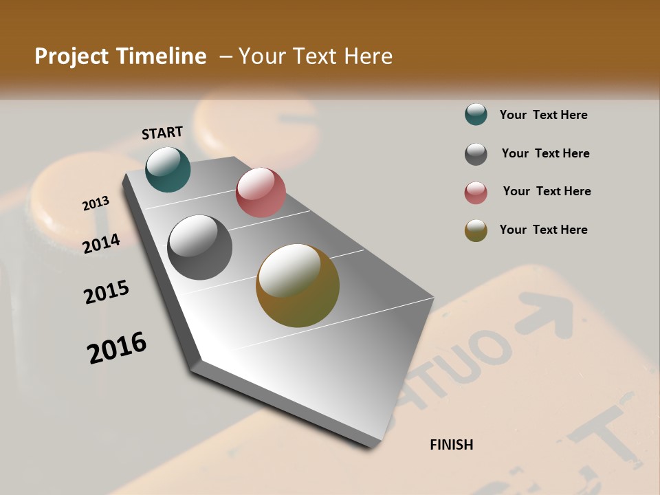 A Close Up Of A Yellow And Black Control Panel PowerPoint Template