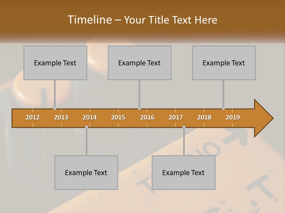 A Close Up Of A Yellow And Black Control Panel PowerPoint Template