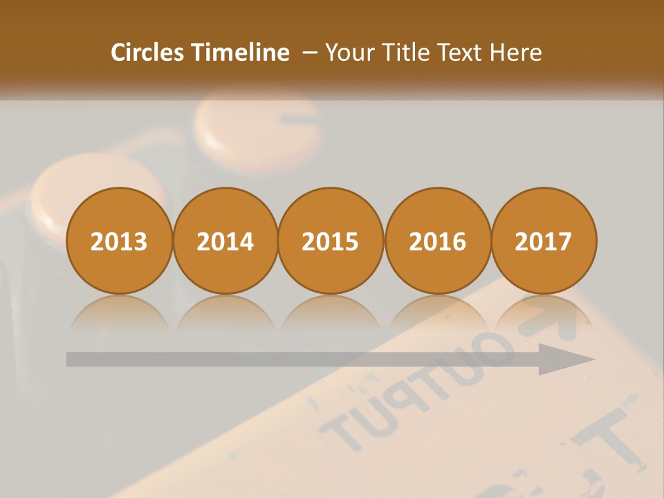 A Close Up Of A Yellow And Black Control Panel PowerPoint Template