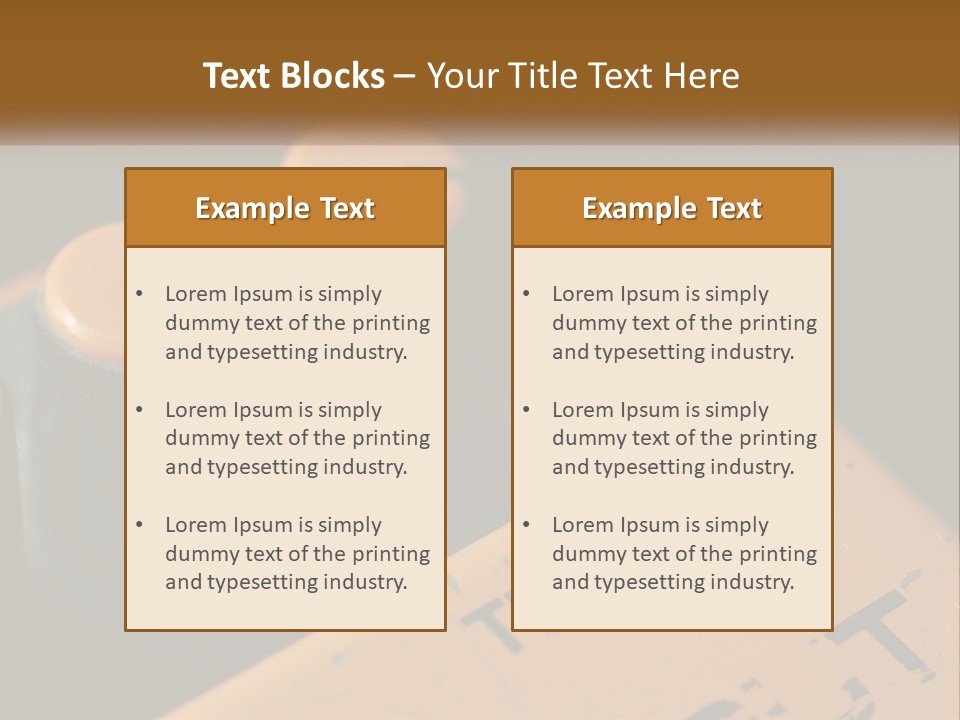 A Close Up Of A Yellow And Black Control Panel PowerPoint Template