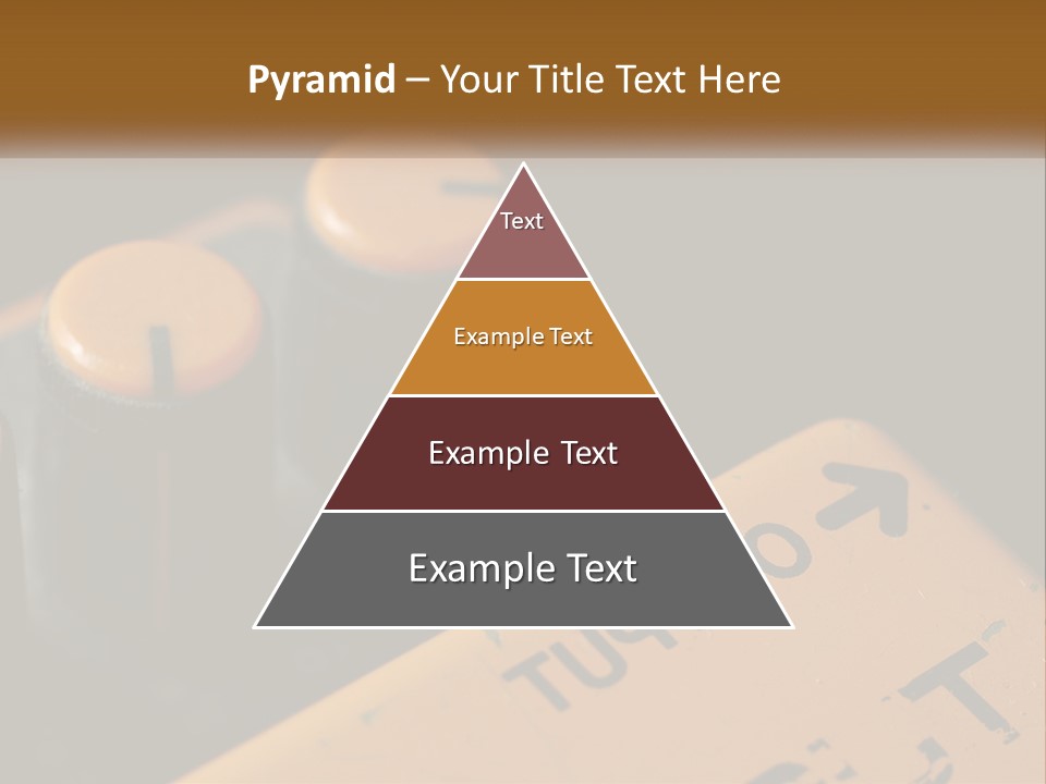 A Close Up Of A Yellow And Black Control Panel PowerPoint Template