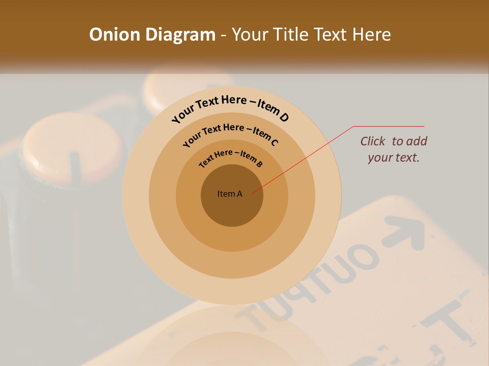 A Close Up Of A Yellow And Black Control Panel PowerPoint Template