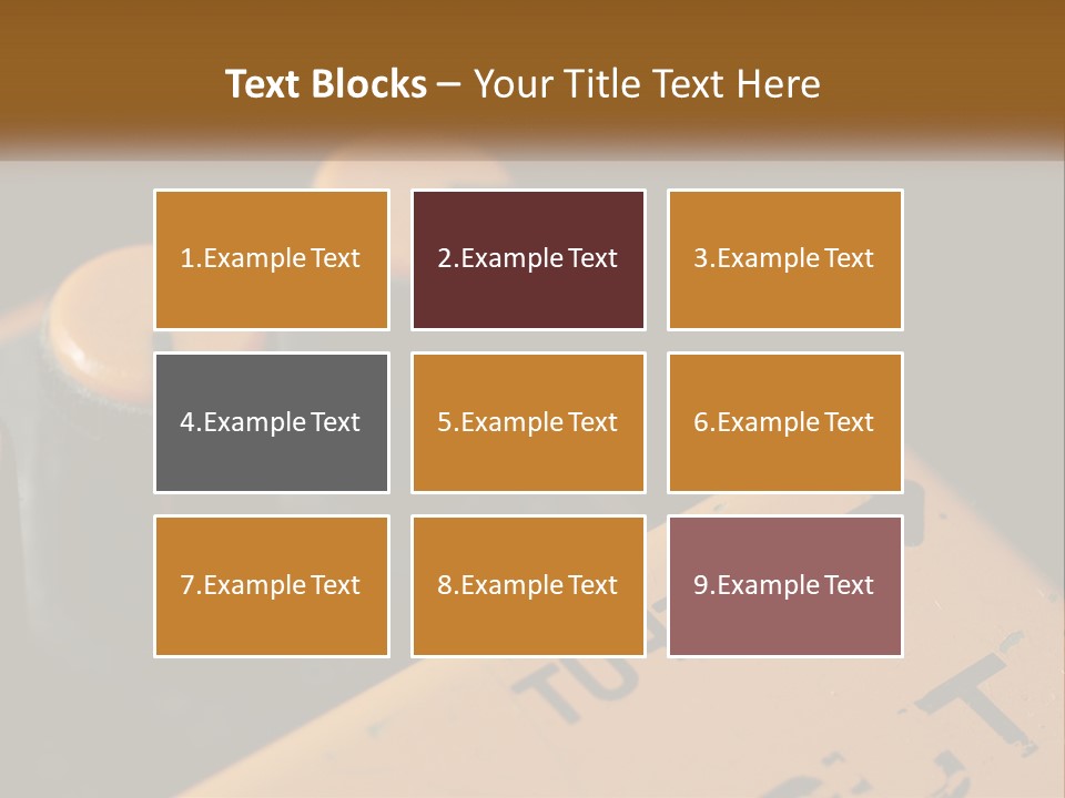 A Close Up Of A Yellow And Black Control Panel PowerPoint Template
