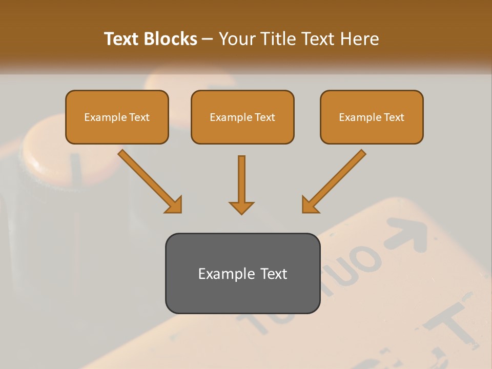 A Close Up Of A Yellow And Black Control Panel PowerPoint Template