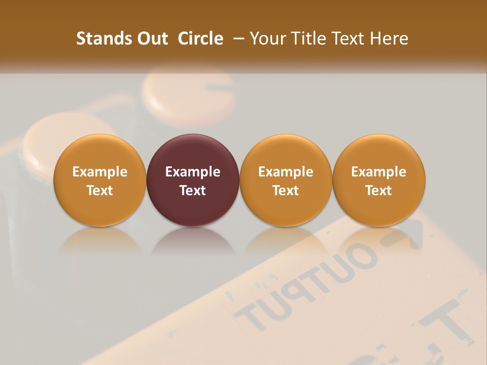 A Close Up Of A Yellow And Black Control Panel PowerPoint Template