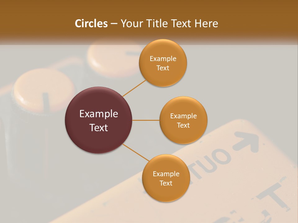 A Close Up Of A Yellow And Black Control Panel PowerPoint Template
