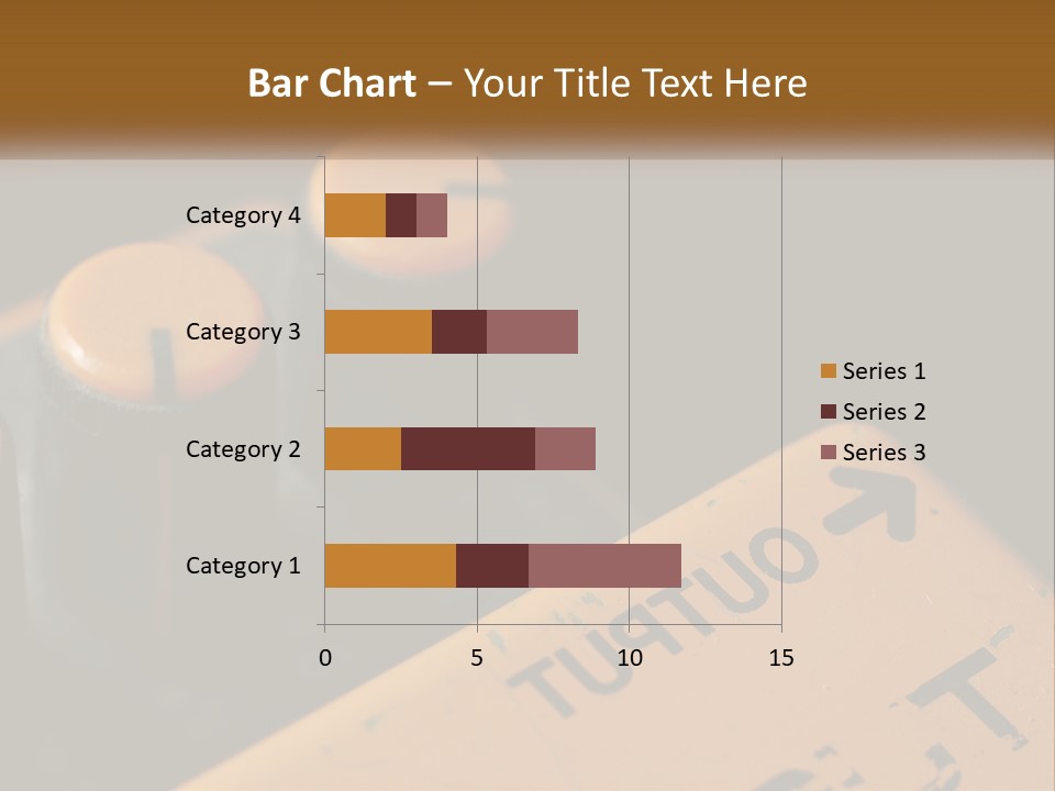 A Close Up Of A Yellow And Black Control Panel PowerPoint Template