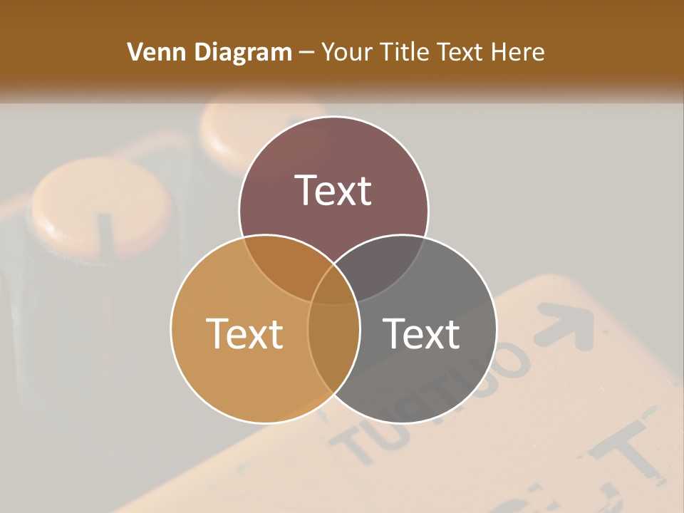 A Close Up Of A Yellow And Black Control Panel PowerPoint Template