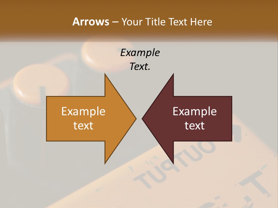 A Close Up Of A Yellow And Black Control Panel PowerPoint Template