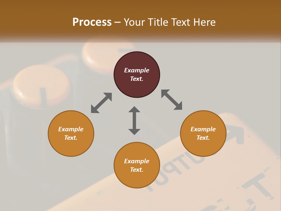A Close Up Of A Yellow And Black Control Panel PowerPoint Template