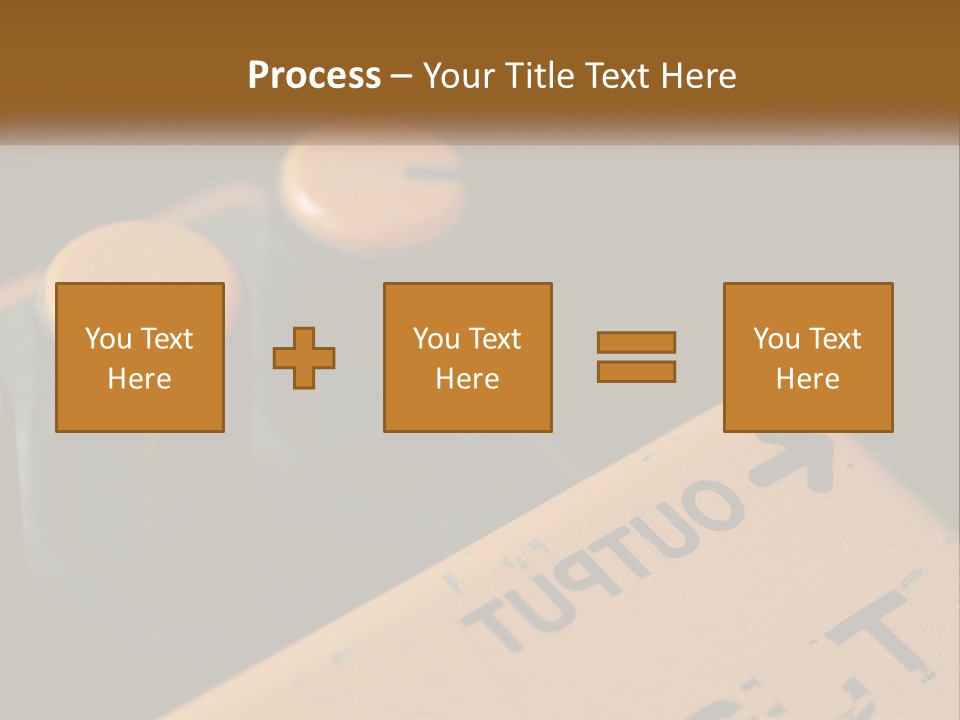 A Close Up Of A Yellow And Black Control Panel PowerPoint Template