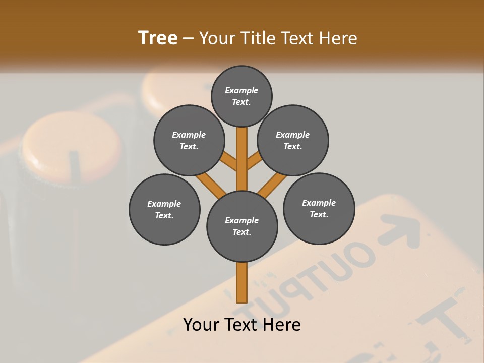 A Close Up Of A Yellow And Black Control Panel PowerPoint Template