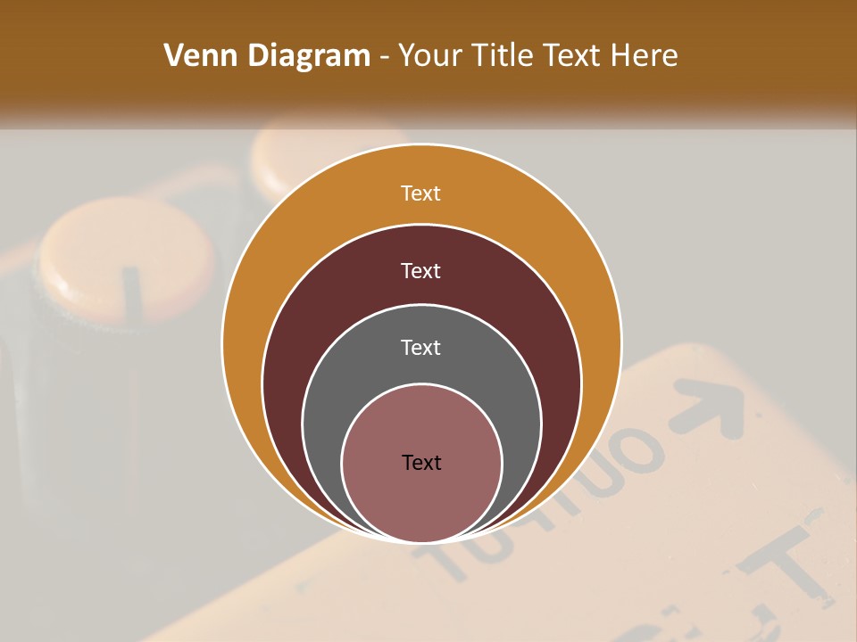 A Close Up Of A Yellow And Black Control Panel PowerPoint Template