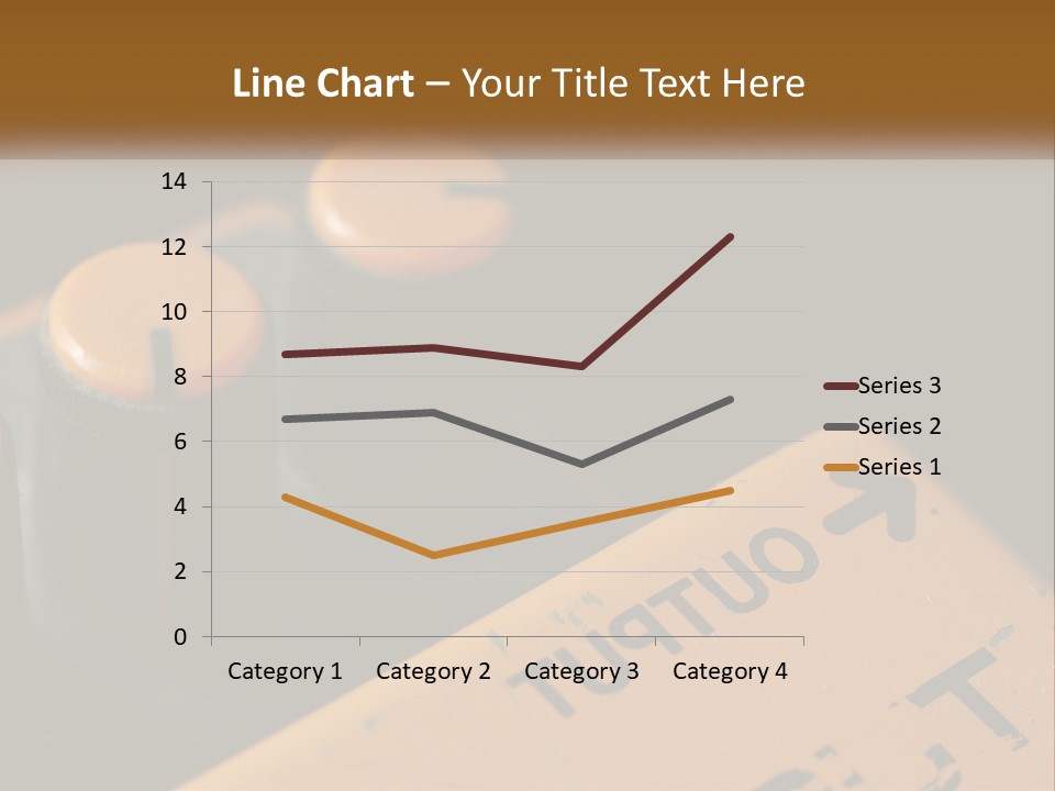 A Close Up Of A Yellow And Black Control Panel PowerPoint Template